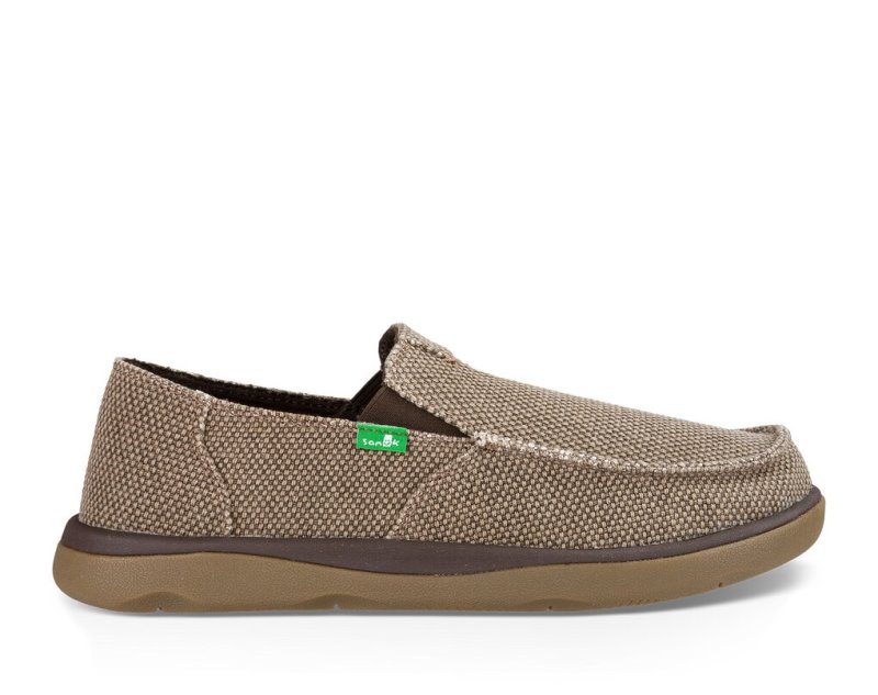 Sanuk Mens Vagabond Tripper Brown Shoes | CPOKVI013